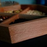 آجیل خوری چوبی شش ضلعی