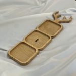 سینی مزه چوبی طرح شاخ گوزن