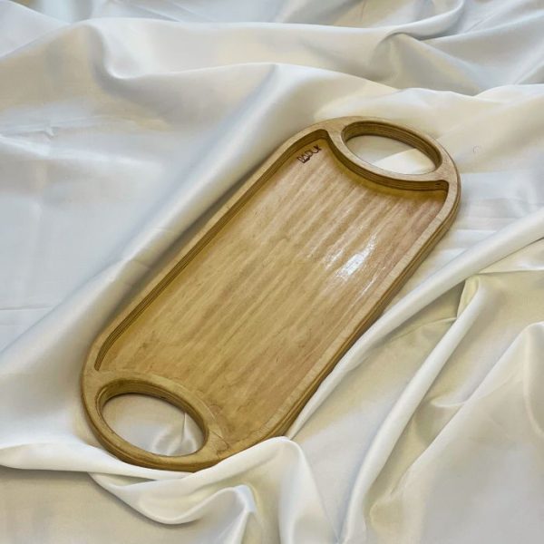 سینی ساده کوچک چوبی